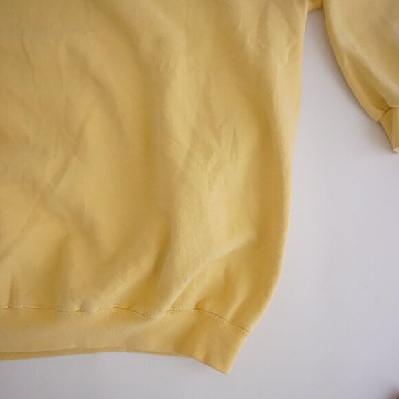 Vtg '90s Hanes Heavyweight Cotton Yellow Grand Canyon Crewneck Sweater 2XL - Picture 5 of 11